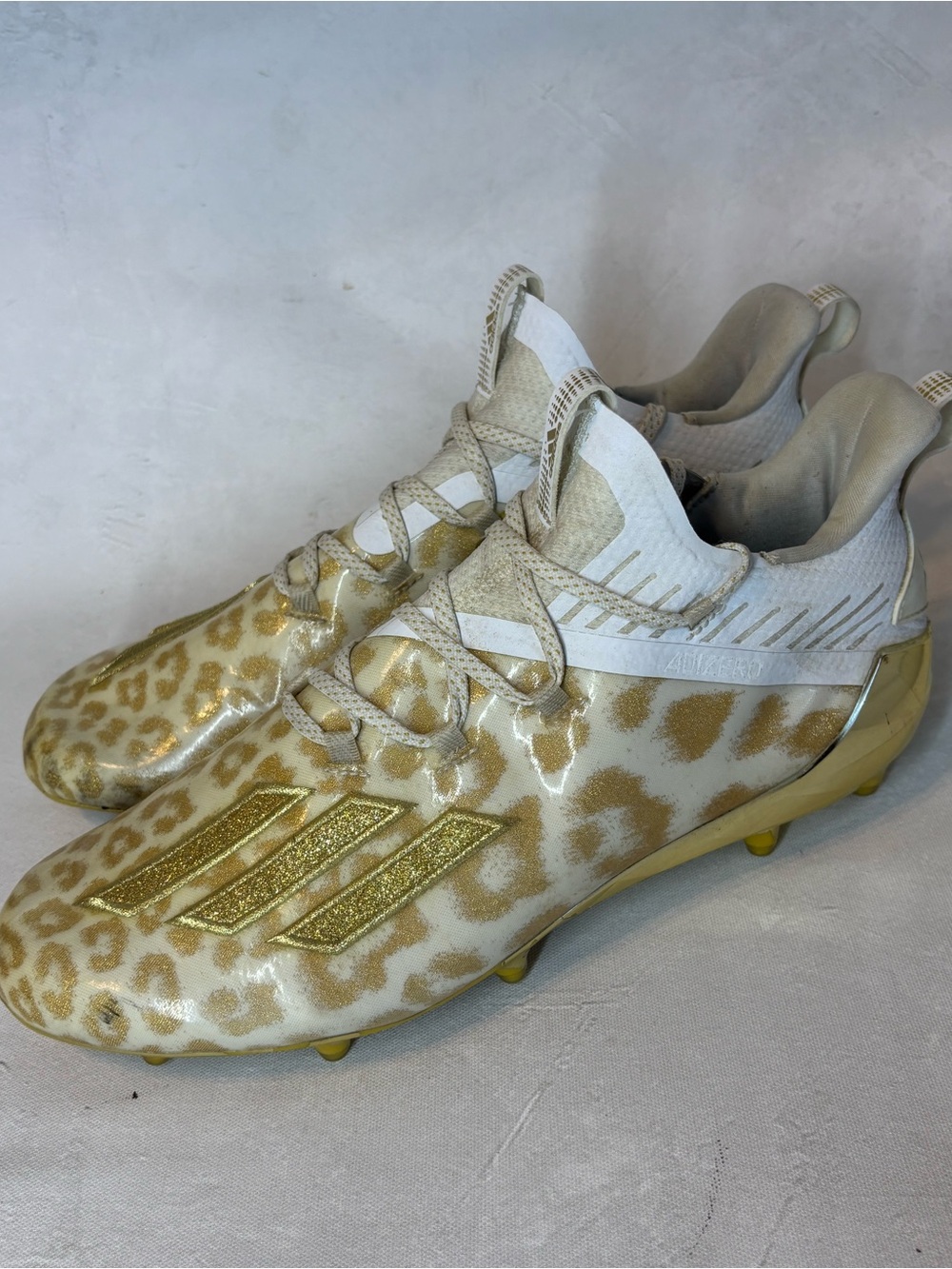 Adidas Adizero x Anniversary Football Cleats Gold Size 12, Cheetah, soccer